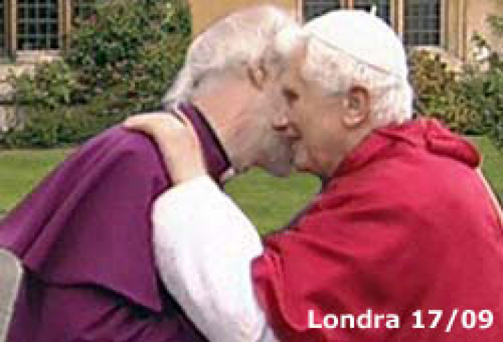 Nadškof Rowan Williams in papež Benedikt XVI.