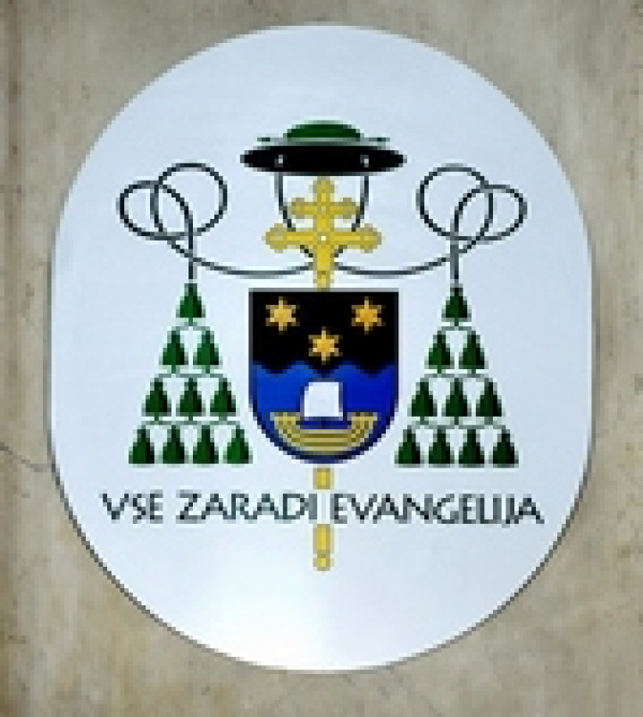 Grb ljubljanskega nadškofa Antona Stresa