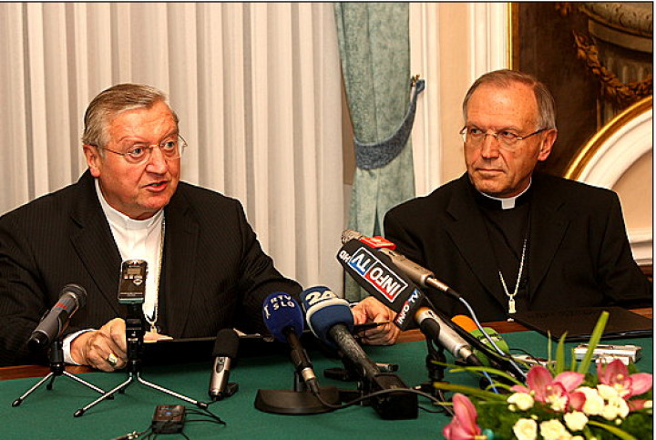 Nadškof Alojz Uran in nadškof Anton Stres