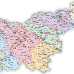 Zemljevid slovenskih škofij (photo: ARO)
