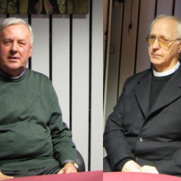 Dr. Alojzij Snoj in p. Anton Nadrah (photo: ARO)