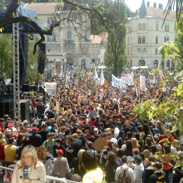 Študentski protesti (photo: Petra Stopar)