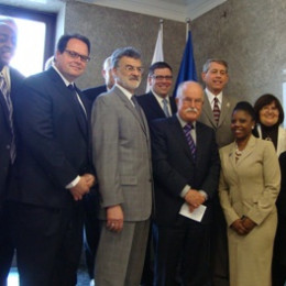 Minister Žekš sprejel župana Clevelanda z delegacijo (photo: USZS)