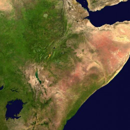 Afriški rog, satelitski posnetek (photo: Wikipedia)