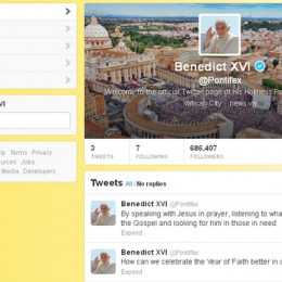 Papež je objavil prve twitte (photo: Twitter: @Pontifex)