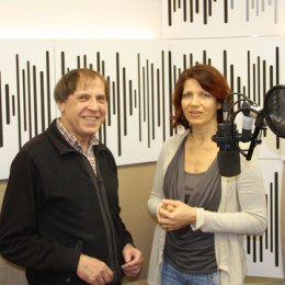 Dr. Jože Ramovš in voditeljica Nataša Ličen (photo: Matjaž Merljak)
