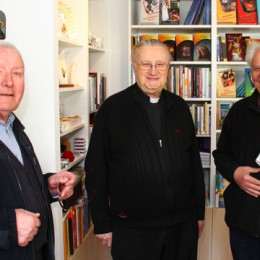 50 let Ognjišča - Ustanovitelji: Silvester Čuk, Franc Bole in dr. Bojan Ravbar (photo: Izidor Šček)