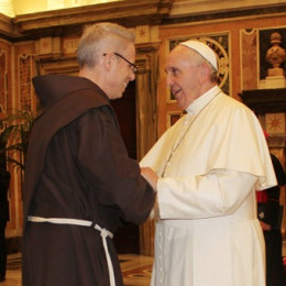 Br. Michael Perry in papež Frančišek (photo: ofm.org)