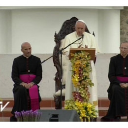 Papež v Ekvadorju v Marijinem svetišču (photo: Radio Vatican)