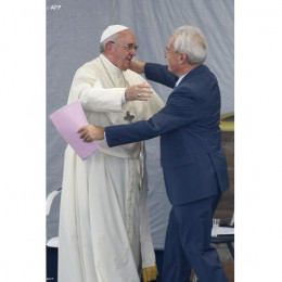 Papež Frančišek in binkoštno pastor Giovanni Traettino (photo: Radio Vatikan)