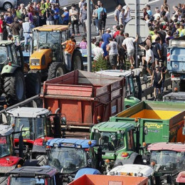 Protest francoskih kmetov (photo: euronews.com)