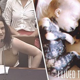 Gianna Jessen v ameriškem kongresu - splav s solno kislino (photo: Družina)