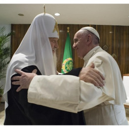 Papež Frančišek in patriarh Kirill (photo: Radio Vatikan)