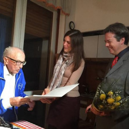 Boris Pahor prejel priznanje za življenjsko delo (photo: Osebni arhiv )