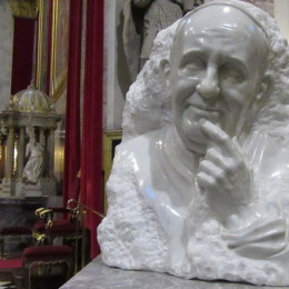 Kip papeža Frančiška (photo: Jože Bartolj)