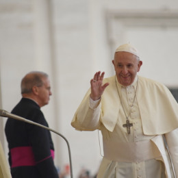 Papež Frančišek na splošni avdienci (photo: Rok Mihevc)