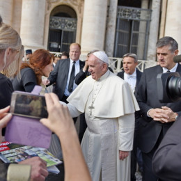Srečanje s papežem Frančiškom (photo: Rok Mihevc)