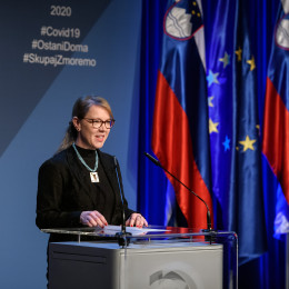 Ministrica za Slovence v zamejstvu in po svetu dr. Helena Jaklitsch (photo: Anze Malovrh/STA)