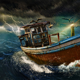 Ladja v nevihti (photo: Pixabay)