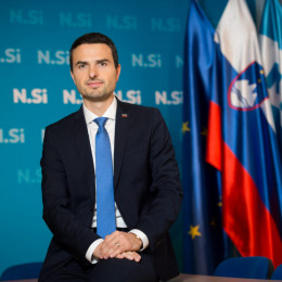 Predsednik NSi Matej Tonin (photo: Anze Petkovsek/NSi)