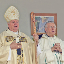 Nadškof Alojz Uran in msgr. Franc Bole (photo: Izidor Šček)