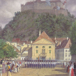 Parada med Ljubljanskim kongresom leta 1821 (photo: Leander Russ, sl.wikipedia.org)