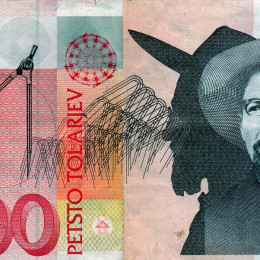 Na Bankovcu za 500 tolarjev je bil lik arhitekta Jožeta Plečnika. (photo: Banka Slovenije)