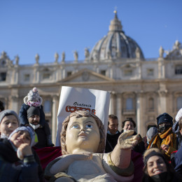 Otroci in Dete Jezus (photo: Luca Goroni/Vatikan News)