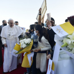 Papežev prihod na Ciper (photo: Divisione Produzione Fotografica)