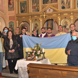 Zbrani v grkokatoliški cerkvi v Metliki (photo: FB Ivan Skalivskyi)