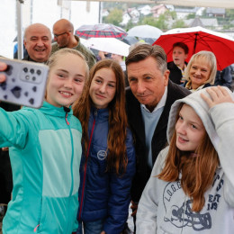Predsednik Pahor na Stični mladih (photo: Nebojša Tejić/STA )