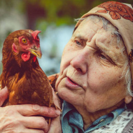 Starejša gospa na kmetiji (photo: ArtMarie)