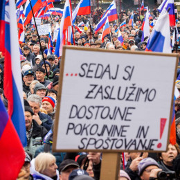 Protestni shod upokojencev, ki ga pripravlja ljudska iniciativa Glas upokojencev Slovenije. (photo: Bor Slana/STA)
