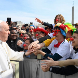 Papež Frančišek pri splošni avdienci (photo: Vatican Media)