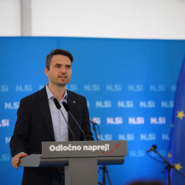 Predsednik NSi Matej Tonin na taboru stranke v Gorišnici (photo: NSi)