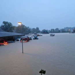 Poplave v Mostah pri Komendi. Narasla voda povzroča ogromno škodo v kmetijstvu. (photo: STA)