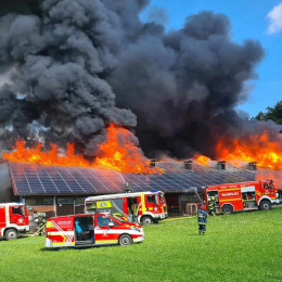 Požar na kmetiji Mis (photo: TV Medvode)