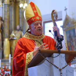 Moliti moramo za slovensko vlado in narod, da bi bil vedno v službi življenja, je pozval nadškof Hočevar. (photo: Radio Vatikan)