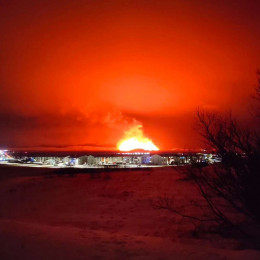 Izbruh vulkana na polotoku Reykjanes (photo: Hrafnkell Brimar Hallmundsson/PA Media/dpa/STA)