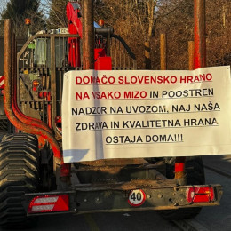 Spontani protest kmetov v Celju (photo: Franc Jagodič )