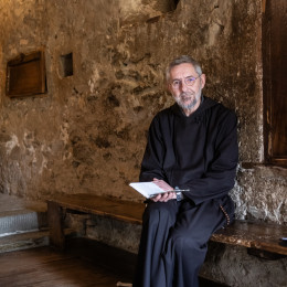 Br. Štefan Kožuh v samostanu Celice pri Cortini (photo: Rok Mihevc)