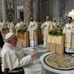 Krizmena maša v vatikanski baziliki (photo: Vatican Media)