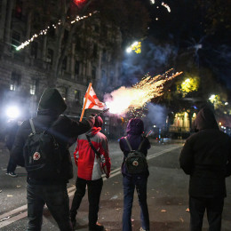 Protesti v Gruziji (photo: Dpa/STA)