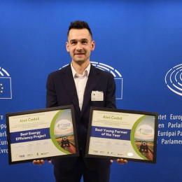 Aleš Čadež prejel tudi priznanje najboljšega evropskega mladega kmeta (photo: Vir: KGZS )