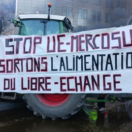 Protesti kmetov proti sporazumu Mercosur (photo: https://x.com/COPACOGECA)