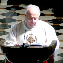 dr. Vinko Škafar (photo: Zajem zaslona Youtube: Župnija Marijinega oznanjenja Ljubljana)