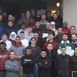 Bogoslovci, redovniki v formaciji in propedevtiki (photo: Vir: FB Bogoslovno semenišče Ljubljana)