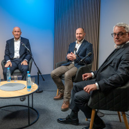 Janez Janša, Jernej Vrtovec in Matjaž Han (photo: Rok Mihevc)