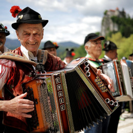 Harmonikaš (photo: Daniel Novakovič / STA)