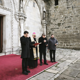 Odprtje in blagoslov mestne ure ter novega zvonjenja (photo: Eva Jakomin / STA)